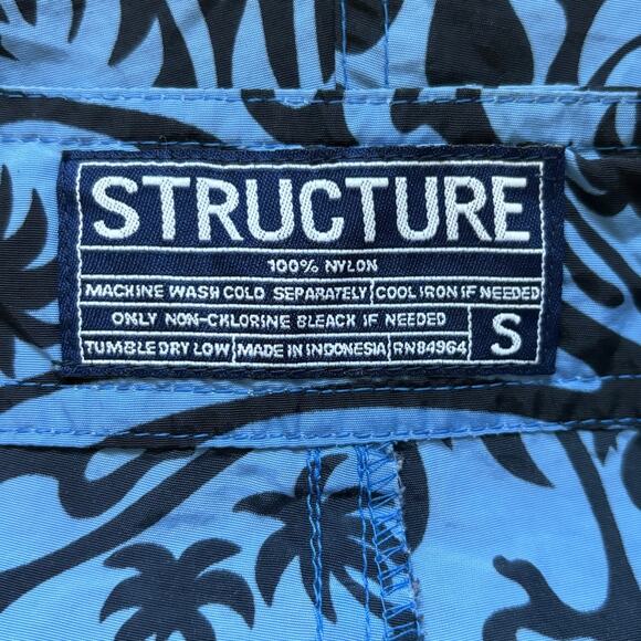eBay: Structure Men's Blue Swim Trunks Size Small - Tropical Print - Picture 3 of 16